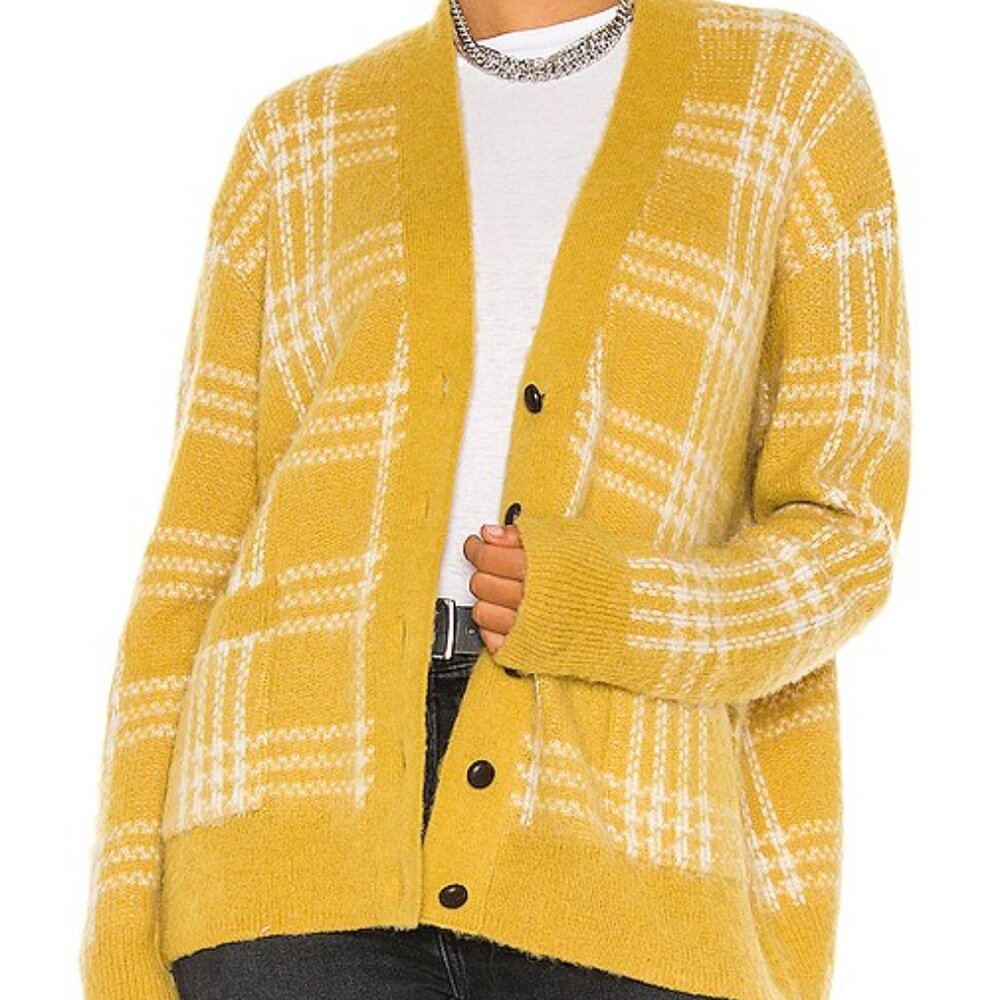 Re/Done 90s Original Cardigan - Yellow